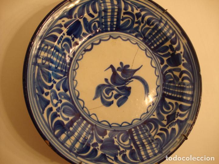 Antig&uuml;edades: antiguo plato de ceramica - Foto 1