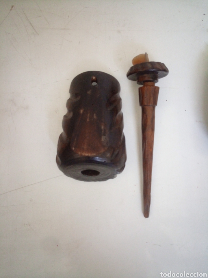 Antig&uuml;edades: Apliques antorchas madera - Foto 2