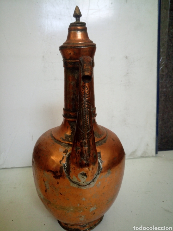 Antig&uuml;edades: Aguamanil marroqu&iacute; de cobre - Foto 2