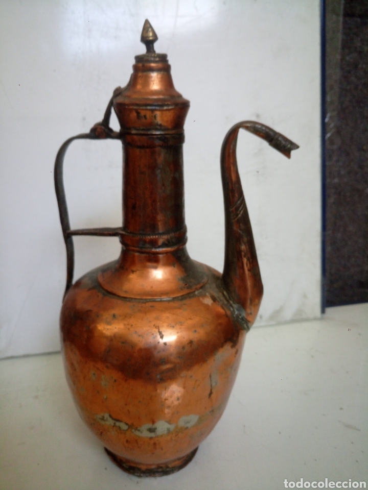 Antig&uuml;edades: Aguamanil marroqu&iacute; de cobre - Foto 3
