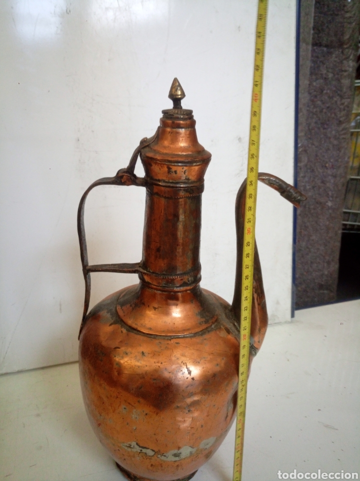 Antig&uuml;edades: Aguamanil marroqu&iacute; de cobre - Foto 5