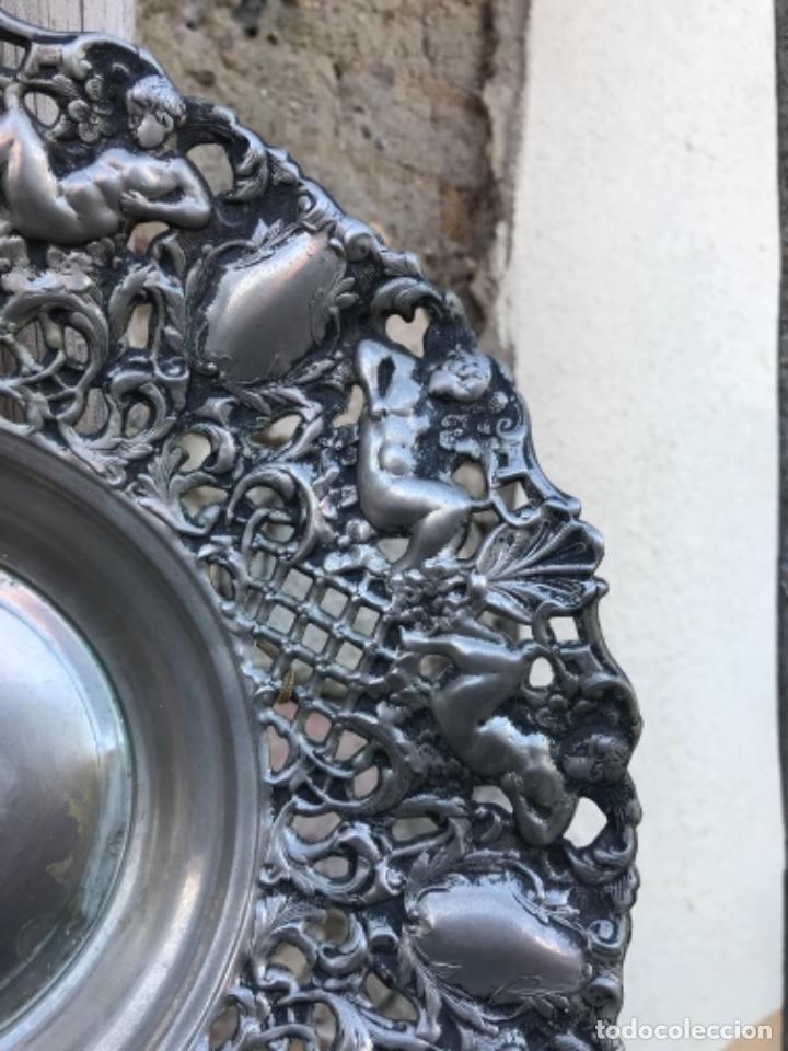 Antig&uuml;edades: Fuente metal, plateada - Foto 3