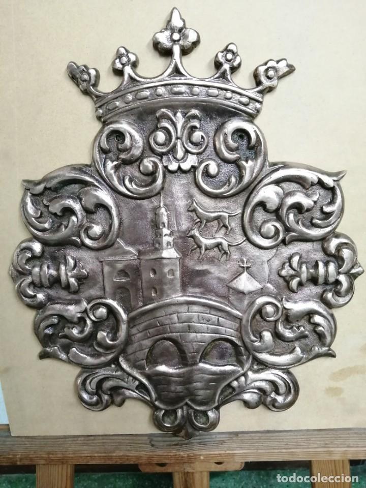 Antig&uuml;edades: ESCUDO DE BILBAO, DE BRONCE - Foto 2