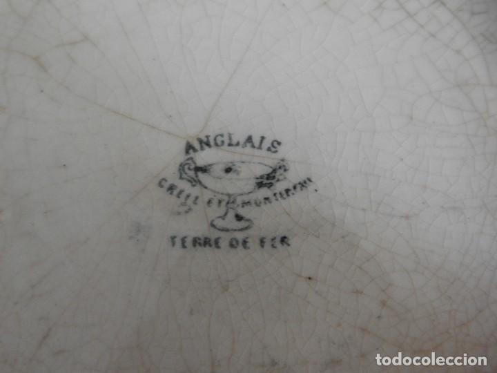 Antigüedades: SOPERA DE CERAMICA ANTIGUA ANGLAIS DE CREIL MONTEREAU - Foto 8 - 295041258