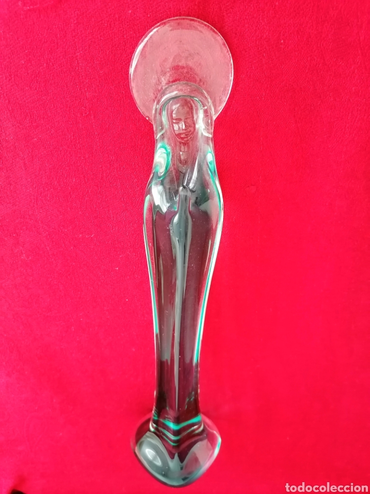 Antig&uuml;edades: Antigua Virgen Cristal Murano. - Foto 4