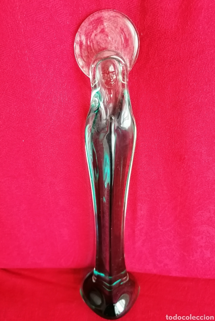 Antig&uuml;edades: Antigua Virgen Cristal Murano. - Foto 5