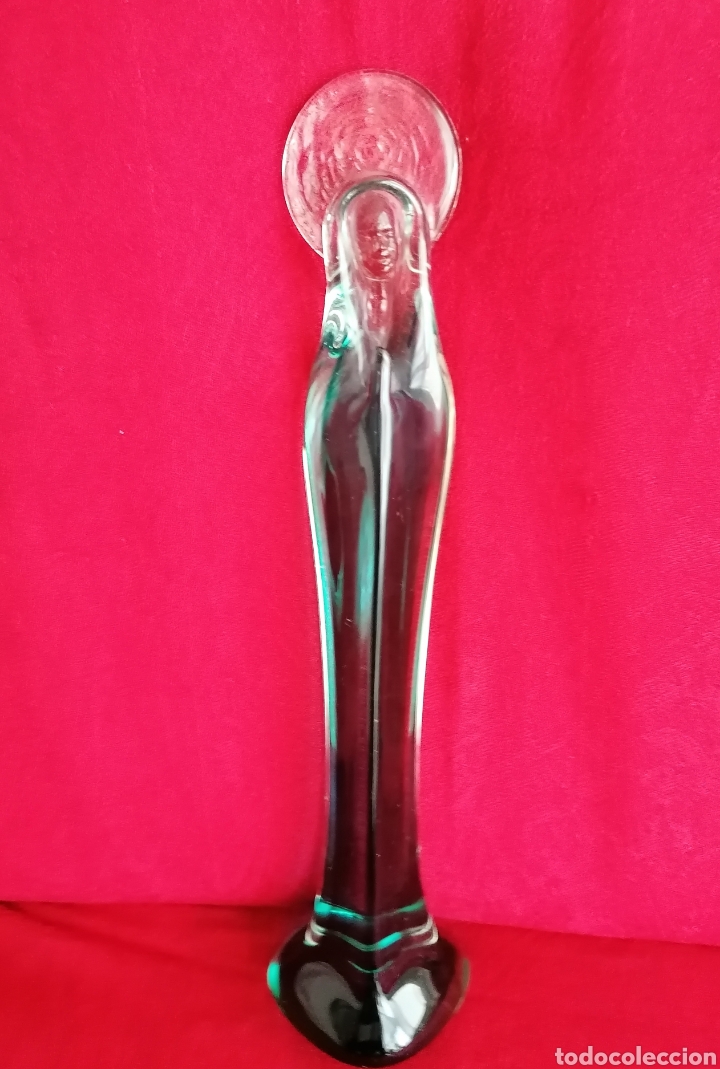 Antig&uuml;edades: Antigua Virgen Cristal Murano. - Foto 6