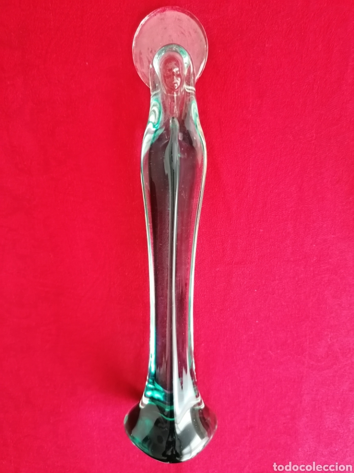 Antig&uuml;edades: Antigua Virgen Cristal Murano. - Foto 8