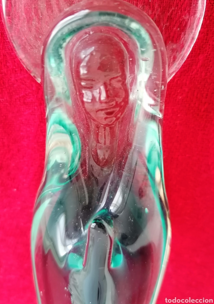 Antig&uuml;edades: Antigua Virgen Cristal Murano. - Foto 1