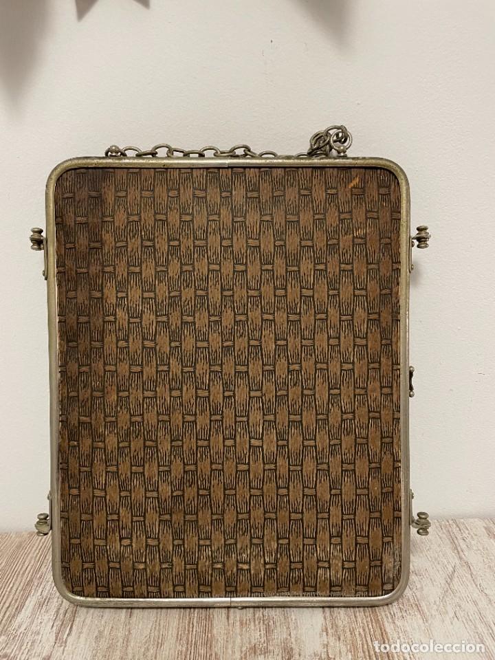 Antig&uuml;edades: ESPEJO TRIPTICO BARBERO PLEGABLE CIRCA - Foto 23