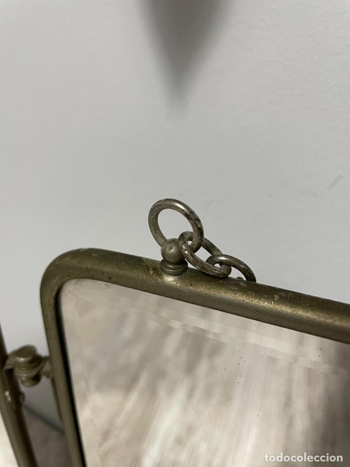 Antig&uuml;edades: ESPEJO TRIPTICO BARBERO PLEGABLE CIRCA - Foto 27