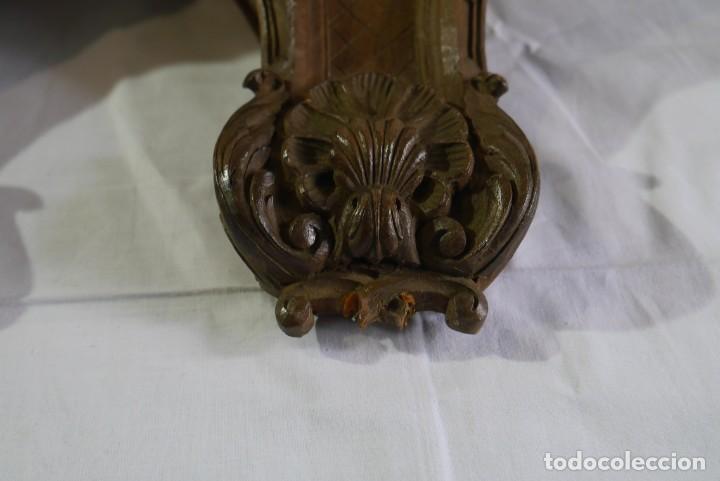 Antigüedades: Pareja de ménsulas talladas en madera - Foto 7 - 295583858
