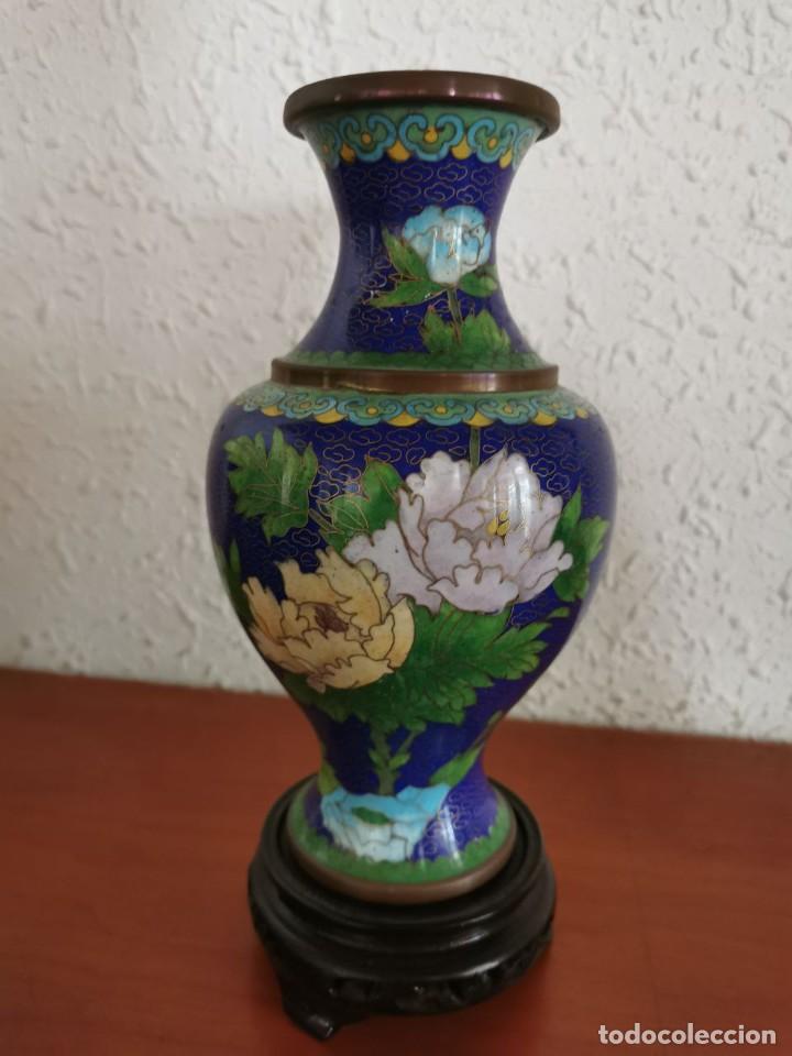 Antig&uuml;edades: JARRONES + CUENCO CLOISONN&Eacute; - Foto 2