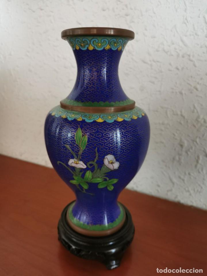 Antig&uuml;edades: JARRONES + CUENCO CLOISONN&Eacute; - Foto 6