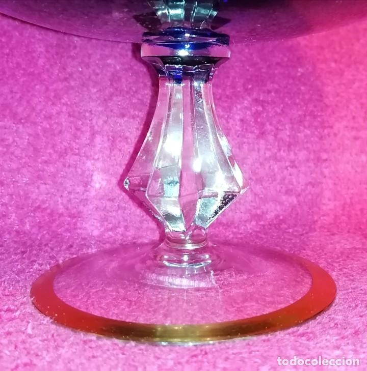 Antig&uuml;edades: CENTRO DE CRISTAL DE BOHEMIA CON ESMALTES - Foto 8