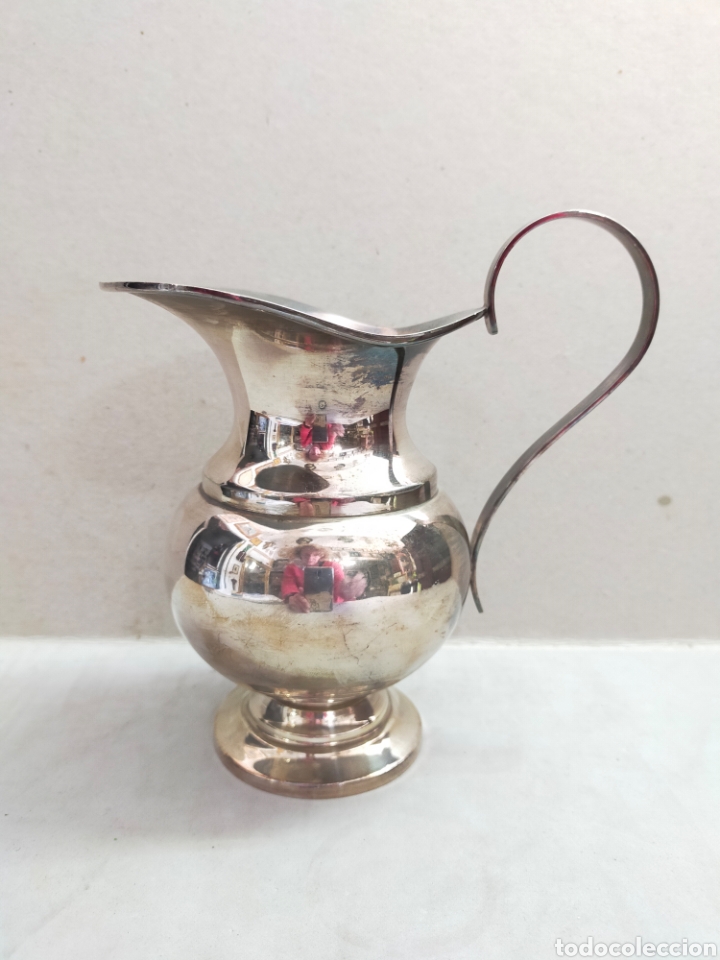 Antig&uuml;edades: JARRA DE ALPACA. 18 CM DE ALTURA.