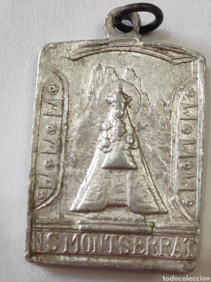 Antig&uuml;edades: Medalla de Montserrat Medalla de aluminio - Foto 4