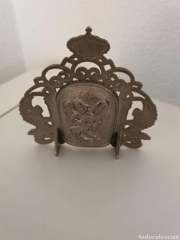 Antig&uuml;edades: Imagen en un marc&oacute; de la virgen del rocio . - Foto 3