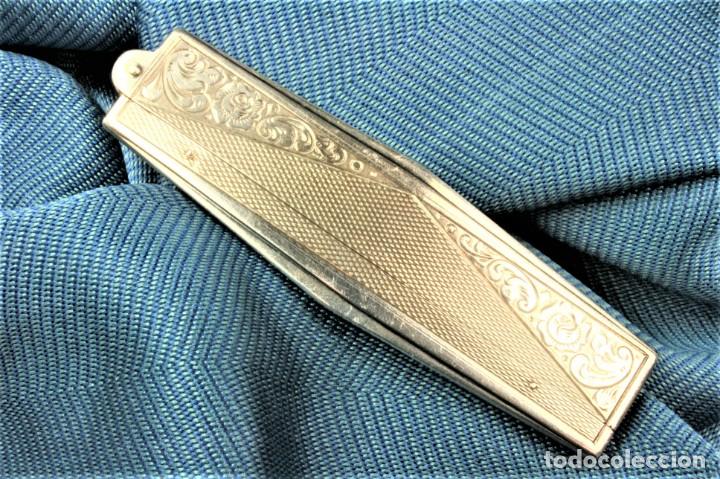 Antig&uuml;edades: Peine plata y celuloide. S.XX. Silver and celluloid comb. - Foto 2