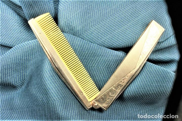 Antig&uuml;edades: Peine plata y celuloide. S.XX. Silver and celluloid comb. - Foto 6