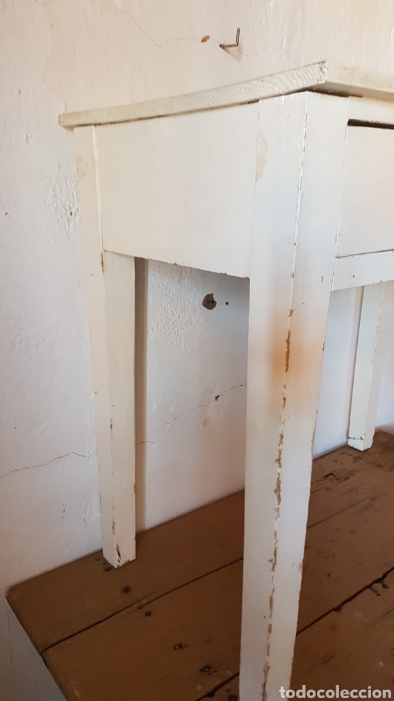 Antig&uuml;edades: Antigua mesa de madera de cocina - Foto 4