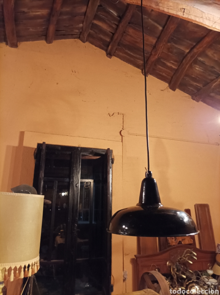Antig&uuml;edades: L&aacute;mpara industrial EGSA - Foto 5