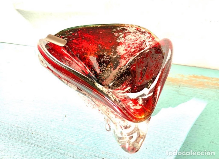 Antig&uuml;edades: CRISTAL MURANO CENICERO - Foto 9