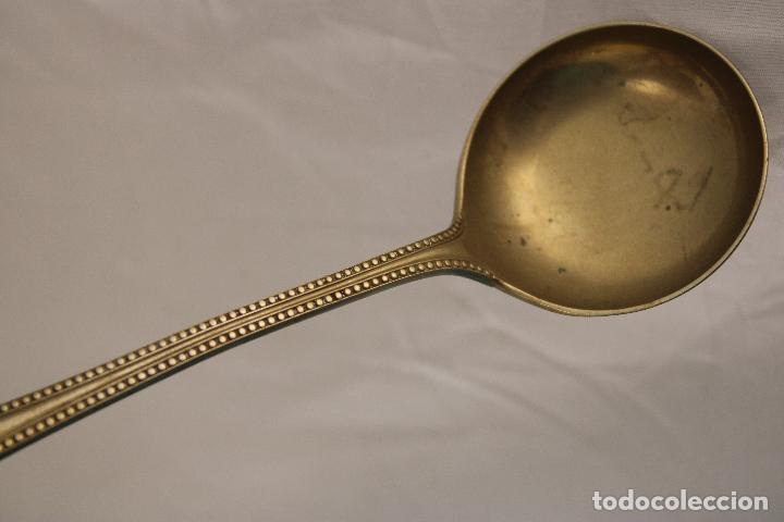 Antig&uuml;edades: cuchara salsa en plata de ley punzonada - Foto 2