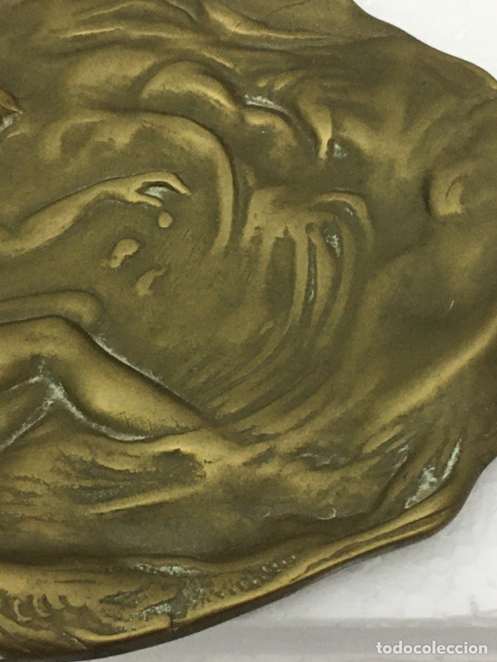 Antig&uuml;edades: BANDEJA METAL MODERNISTA - Foto 3