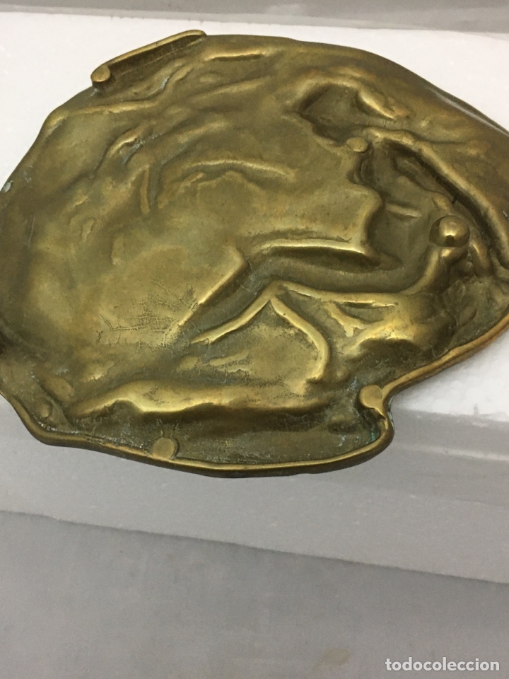 Antig&uuml;edades: BANDEJA METAL MODERNISTA - Foto 4