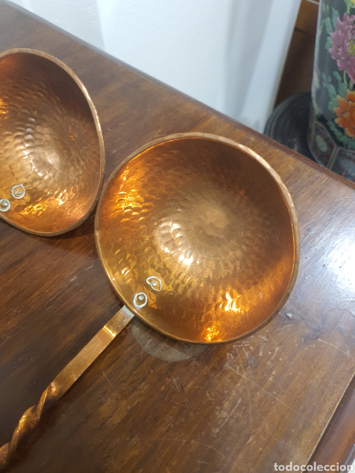 Antig&uuml;edades: Lote de articulos en cobre - Foto 9