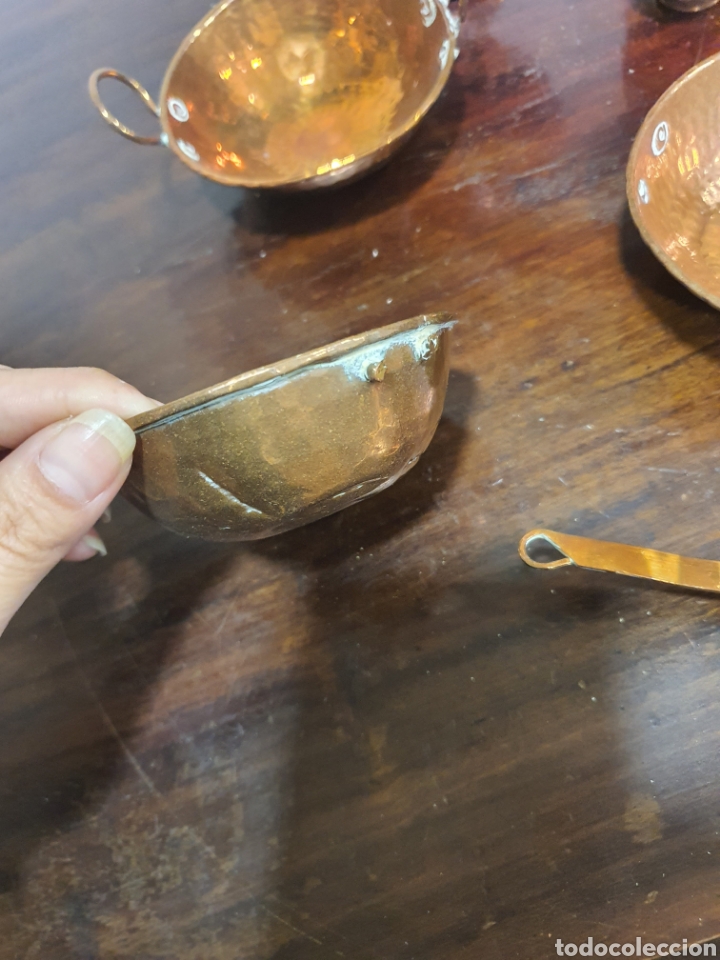 Antig&uuml;edades: Lote de articulos en cobre - Foto 11
