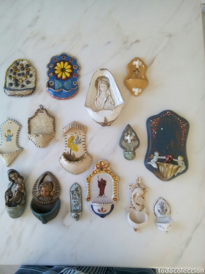 Antig&uuml;edades: Lote quince benditeras - Foto 1
