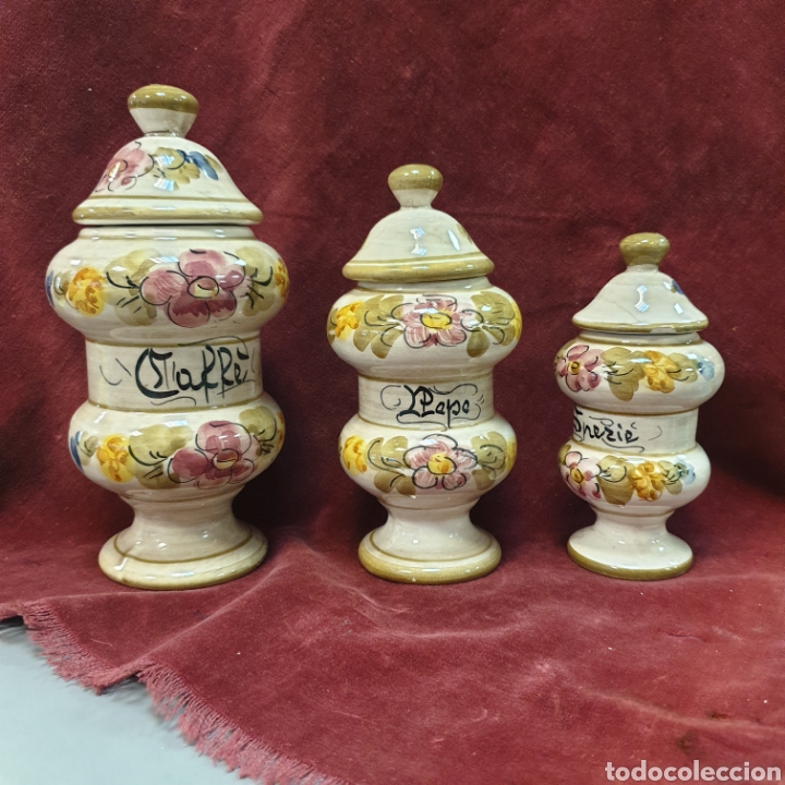 Antig&uuml;edades: Juego 3 botes cocina - Foto 1