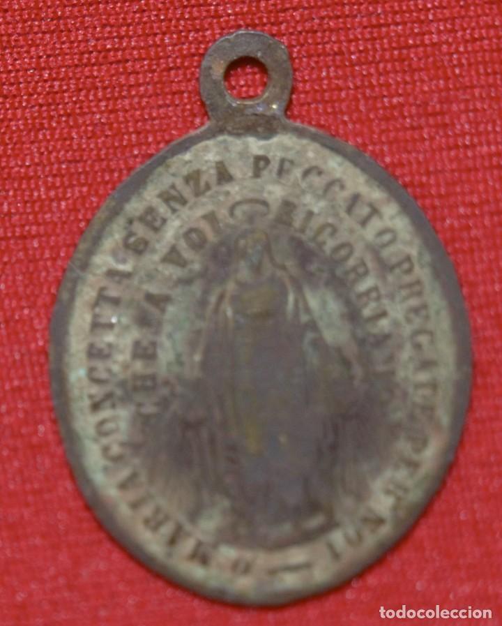 Antig&uuml;edades: Medalla religiosa Pont&iacute;fice Le&oacute;n XIII - Foto 2