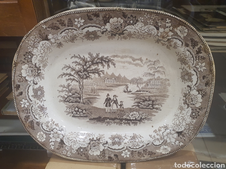 Antig&uuml;edades: Antigua bandeja ,restaurada - Foto 1
