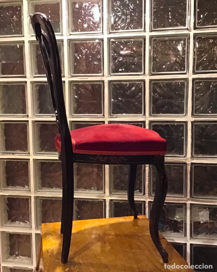 Antig&uuml;edades: SILLA DE MARQUETER&Iacute;A S. XIX - Foto 7