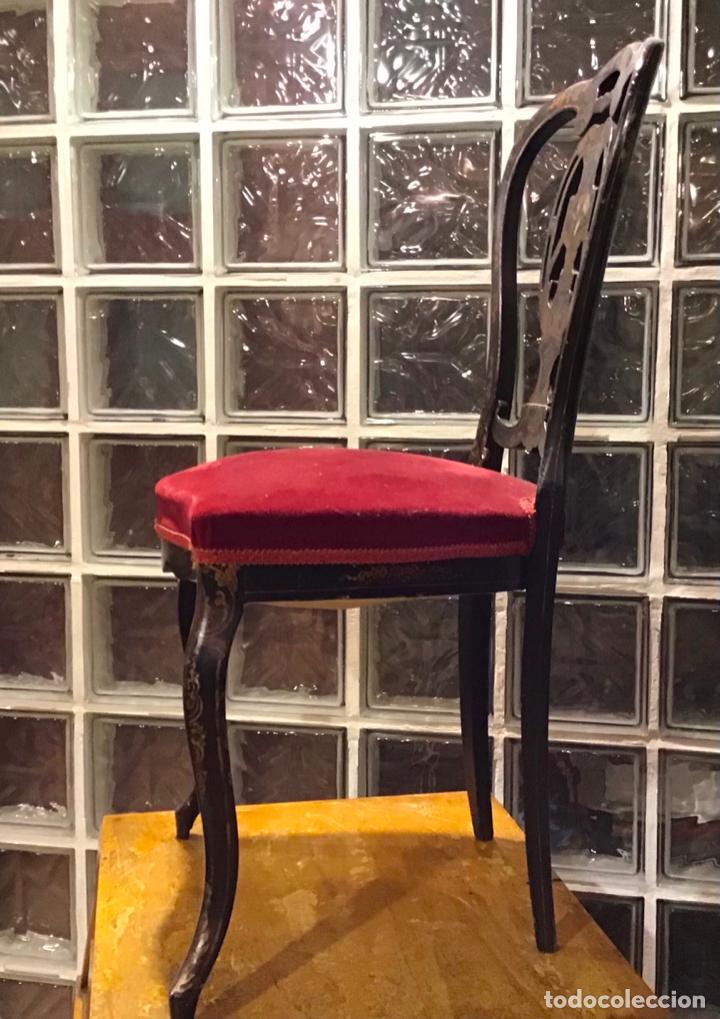 Antig&uuml;edades: SILLA DE MARQUETER&Iacute;A S. XIX - Foto 10
