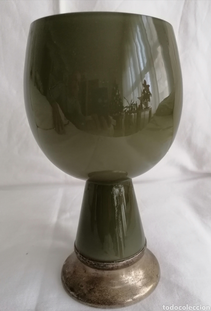 Antig&uuml;edades: Antigua Copa Opalina y Plata. - Foto 5