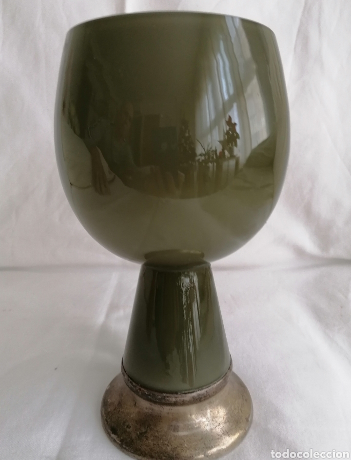 Antig&uuml;edades: Antigua Copa Opalina y Plata. - Foto 7
