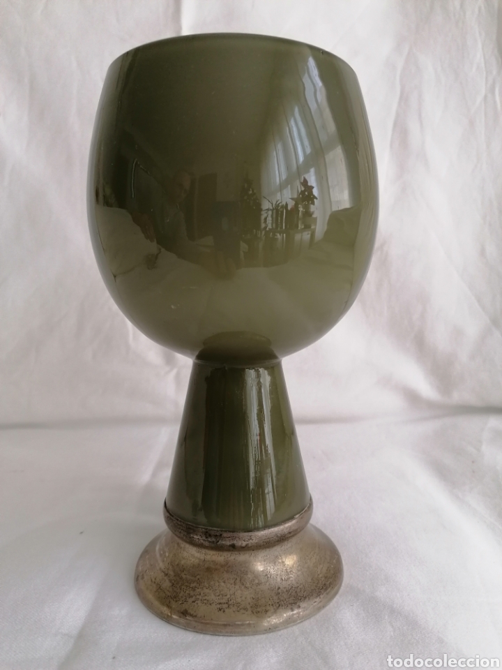 Antig&uuml;edades: Antigua Copa Opalina y Plata. - Foto 9