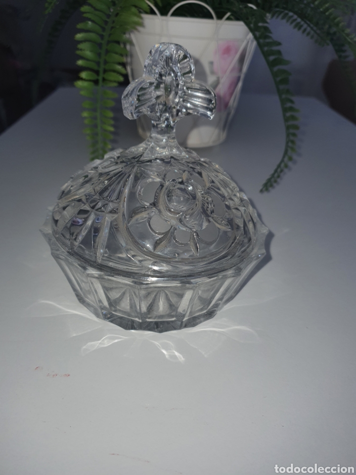 Antig&uuml;edades: 2 piezas bomboneras cristal . - Foto 1