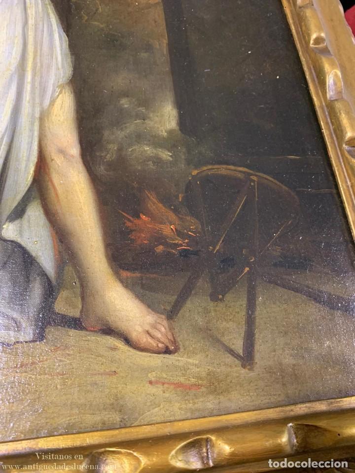 Antig&uuml;edades: &Oacute;leo sobre lienzo Santa Eulalia - Foto 3