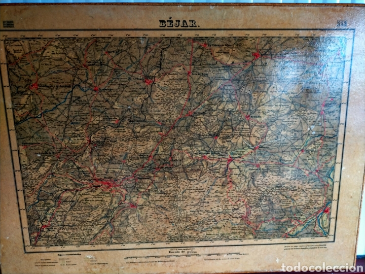 Antig&uuml;edades: Mapa de B&eacute;jar general geogr&aacute;fico y catastral 1 edici&oacute;n 1947
