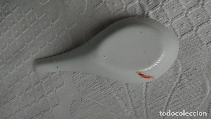 Antig&uuml;edades: CUCHARA PORCELANA MACAO, 14 CM - Foto 2