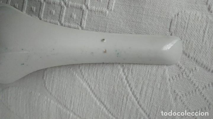 Antig&uuml;edades: CUCHARA PORCELANA MACAO, 14 CM - Foto 5
