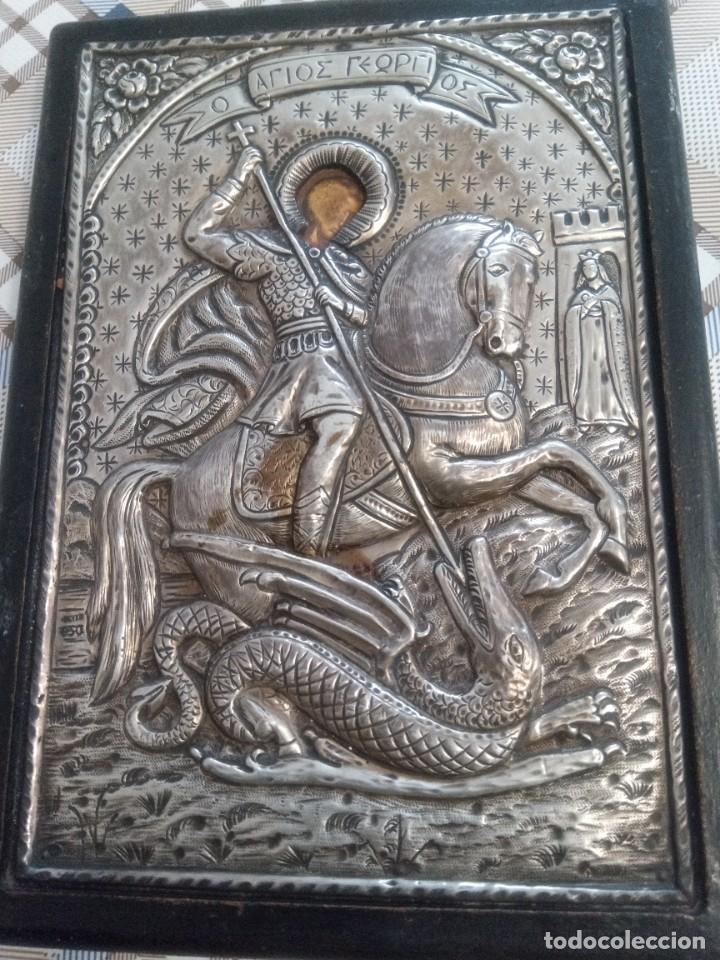 Antig&uuml;edades: Icono griego en plata - Foto 1