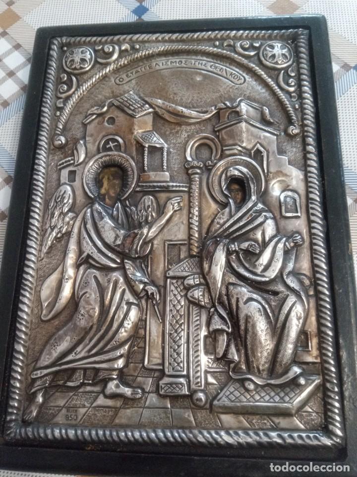 Antig&uuml;edades: Icono griego en plata - Foto 1