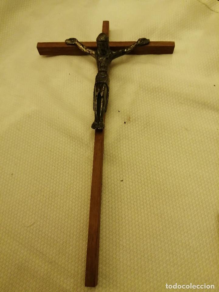 Antig&uuml;edades: CRUZ DE MADERA Y METAL - Foto 1