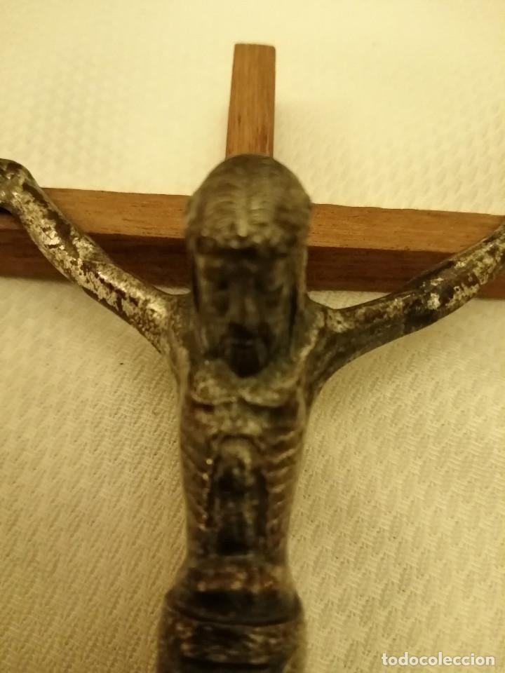 Antig&uuml;edades: CRUZ DE MADERA Y METAL - Foto 5